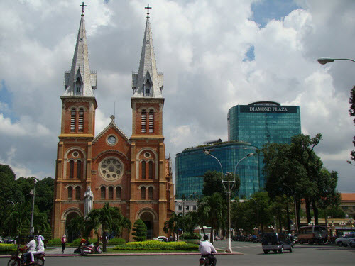 Notre Dame Cathedral in Centre Saigon