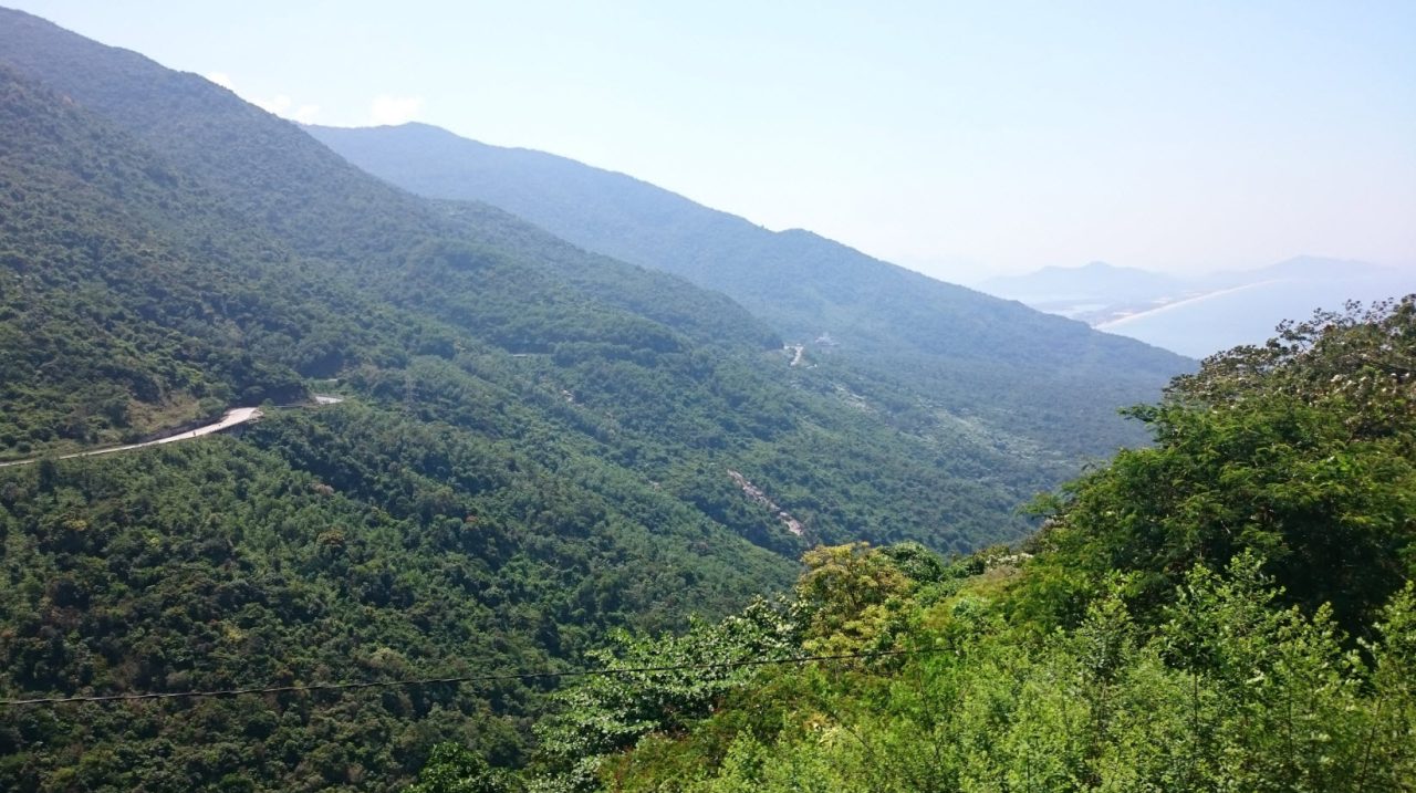 Scenery from HaiVan pass, looking to Langco beach on the right corner.