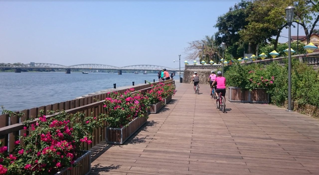 Cycling around Hue city